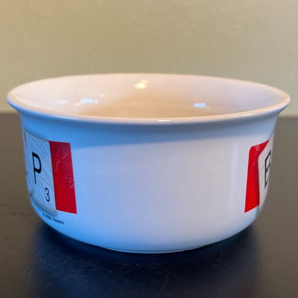Vintage  Hasbro SCRABBLE Soup Bowl Crossword Board Game Tile Letter  Ceramic Mug - Picture 5 of 10